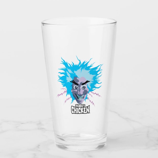 Robot Chicken Scientist Head Graphic Glas (Vorderseite)
