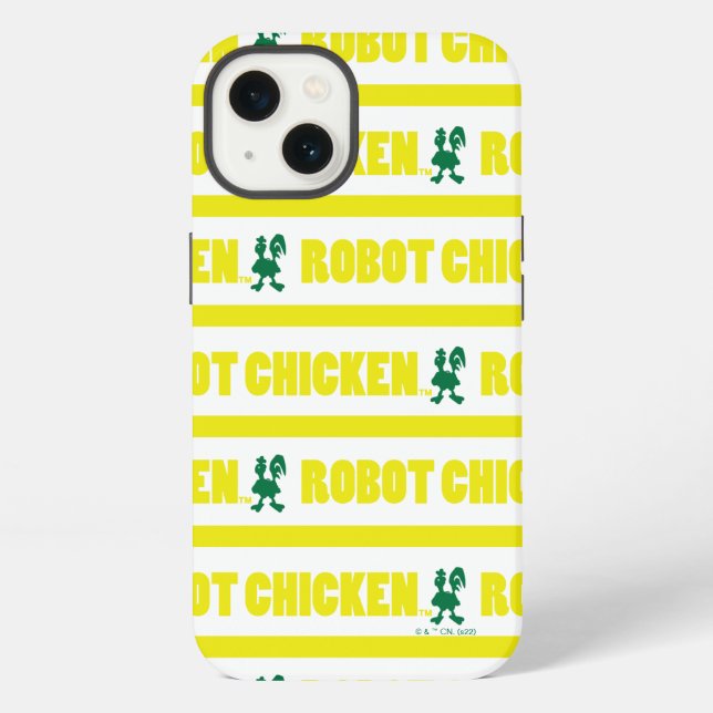Robot Chicken Streifenmuster iPhone Hülle (Rückseite)
