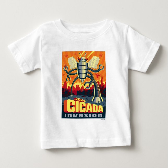 Robot Cicada Baby T-shirt (Vorderseite)