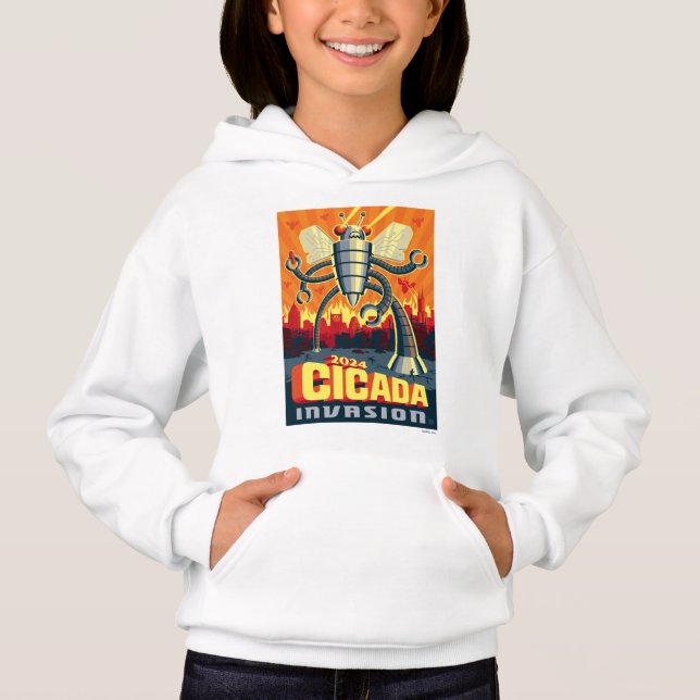Robot Cicada Hoodie (Vorderseite)