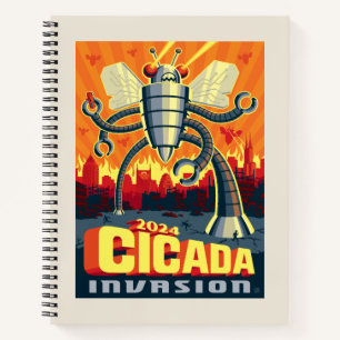 Robot Cicada Notizbuch