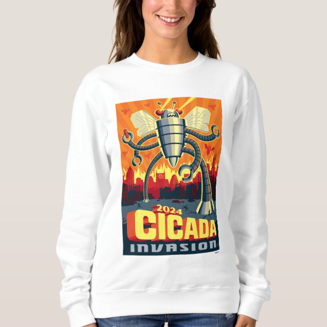 Robot Cicada Sweatshirt (Vorderseite)