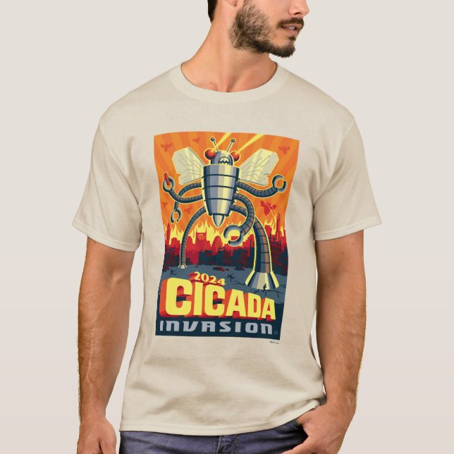 Robot Cicada T-Shirt (Vorderseite)