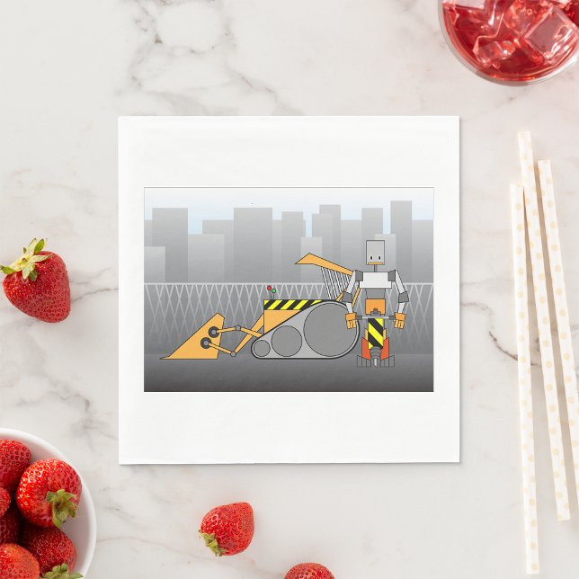 Robot Construction Worker Serviette (Von Creator hochgeladen)