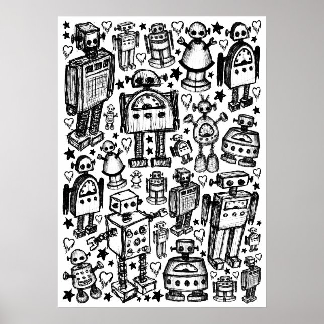 Robot Crowd Poster (Vorne)