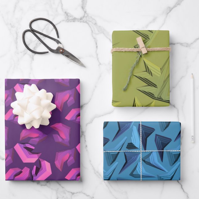 Robot Decon Geschenkpapier Set (Vorderseite)