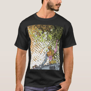 Robot-DJ Pop Art – Halftone-Party-Vibes T-Shirt