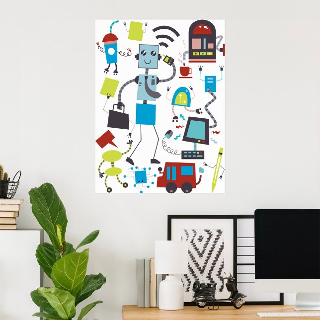 Robot Doodles Poster (Von Creator hochgeladen)