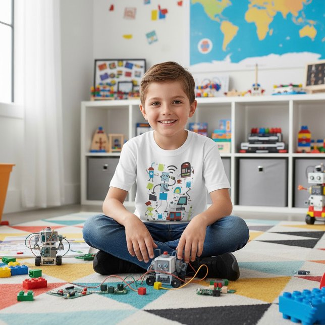 Robot Doodles T-Shirt (Von Creator hochgeladen)