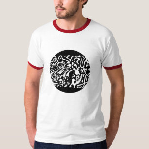 "Robot Dreams" Abstrakte Kunst im B&W T-Shirt