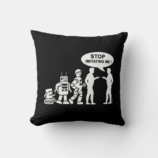 Robot-Evolution Kissen (Vorderseite)