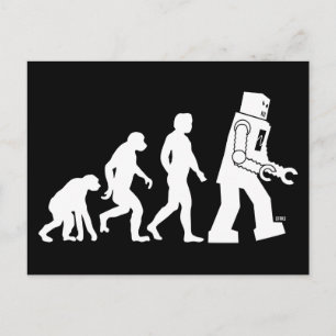 Robot Evolution Postcard Postkarte