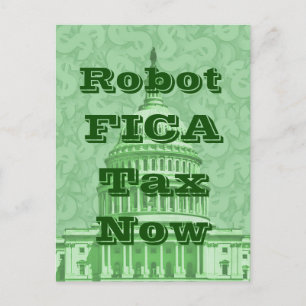 Robot FICA Steuer jetzt Postkarte