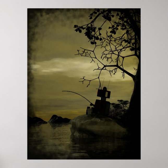 Robot Fishing Poster (Vorne)