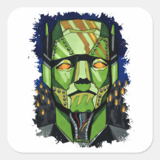 Robot Frankenstein aka Frankensteins Monster Quadratischer Aufkleber