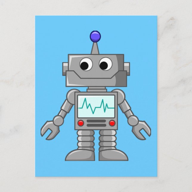 Robot Freak Postkarte (Vorderseite)
