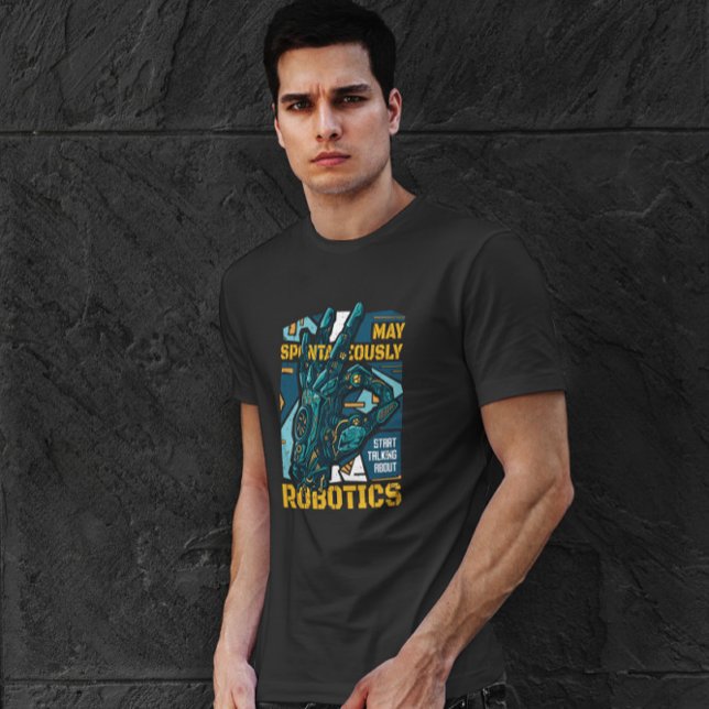 Robot Friend Illustration T-Shirt (Von Creator hochgeladen)