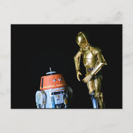 Robot für cool-Toy-Fotografie Feiertagspostkarte