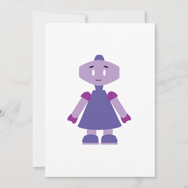Robot Girl Cartoon (Vorderseite)