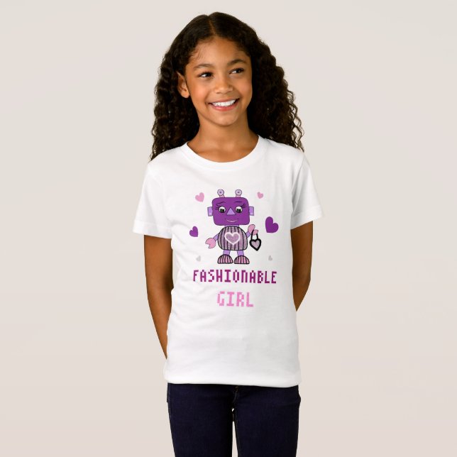Robot Girl T-Shirt (Vorne ganz)