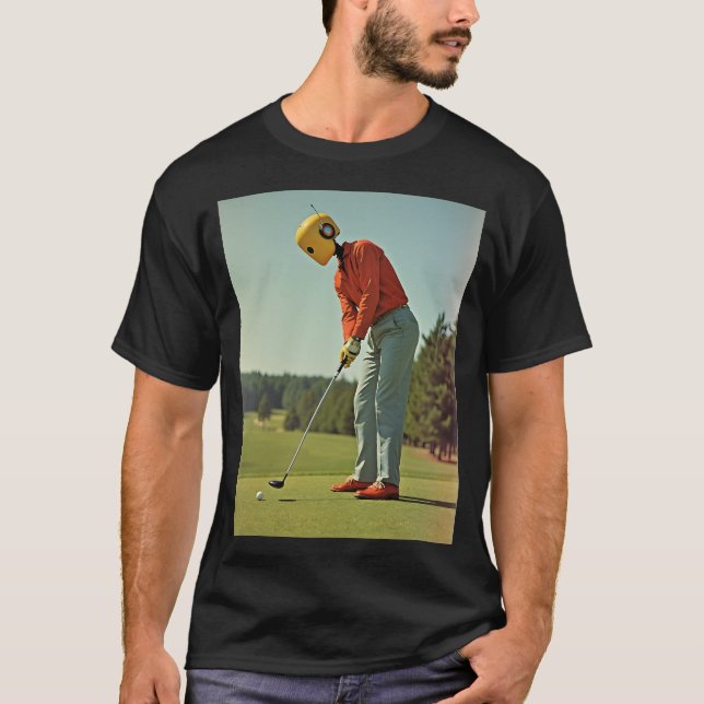 Robot Golfer T - Shirt (Vorderseite)
