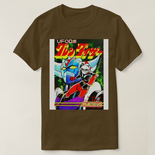 Robot Grendizer Goldrake Goldorak Duke Fleed T-Shirt (Design vorne)