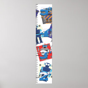 Robot Growth Chart Poster
