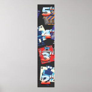 Robot Growth Chart Poster