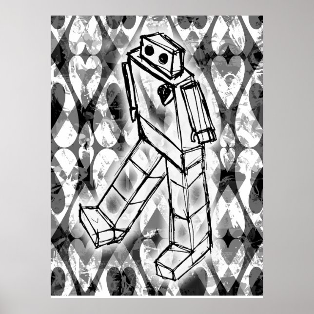 Robot Hearts Poster (Vorne)