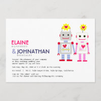 Robot-Hochzeitseinladung