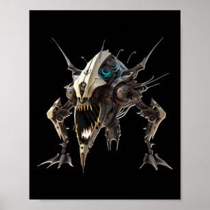 Robot-Hummer-Aufkleber Poster
