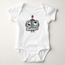 Robot Jeanie Baby One-sie Baby Bodysuit