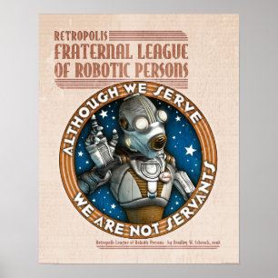 Robot Labour Gewerkschaft Poster (16x20")