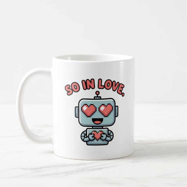 Robot Liebe, Kaffeetasse (Links)