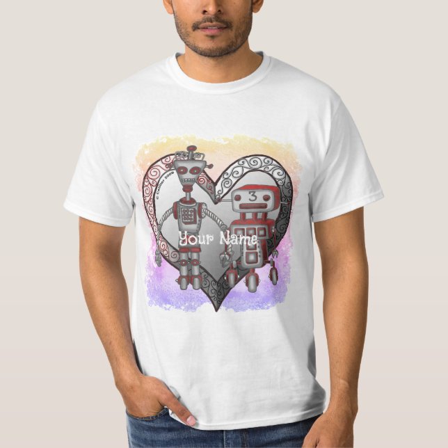 Robot Liebe T - Shirt (Vorderseite)