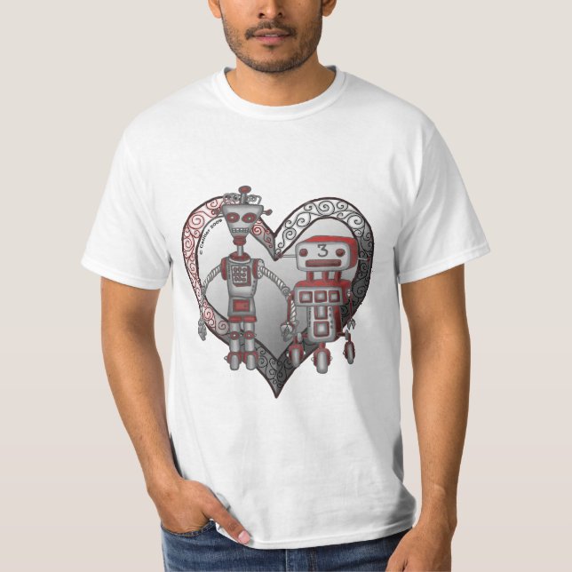 Robot Liebe T - Shirt (Vorderseite)