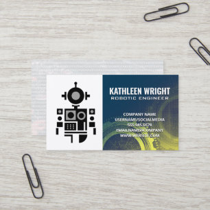 Robot Logo Moderne Technologie KI Visitenkarte