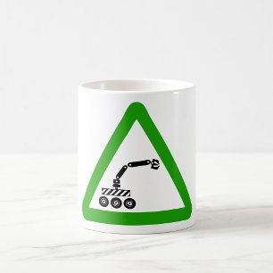 Robot Machine Sign Coffee Tasse