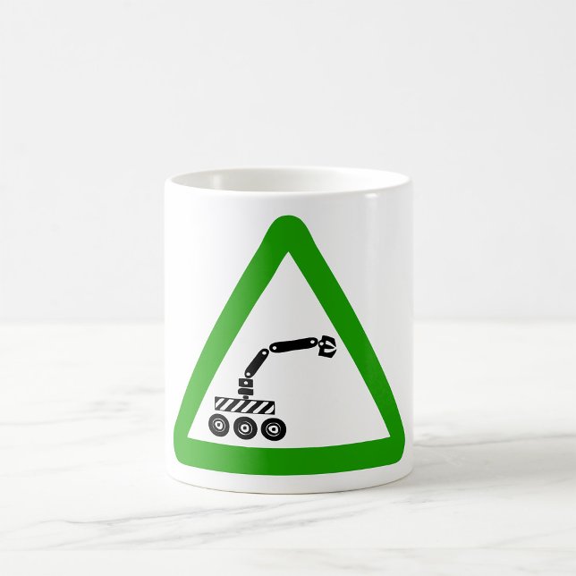 Robot Machine Sign Coffee Tasse (Von Creator hochgeladen)