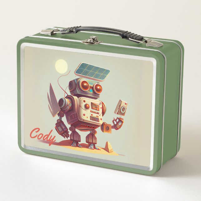 Robot Metal Lunch Box (Vorderseite)
