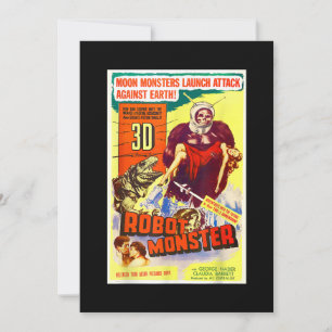 Robot Monster Halloween Horror Sci Fi Ape Outer Sp Save The Date