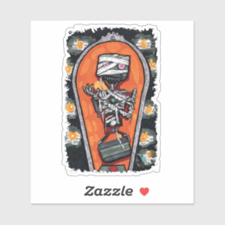 Robot Mummy Monster Aufkleber