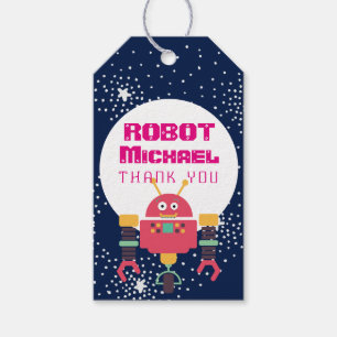 ROBOT Party liefert Blaurosa Sterne Nüsse an Bolze Geschenkanhänger