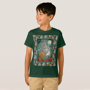 ROBOT PICKING PUMPKINS , HALLOWEEN MECHANISCHEN MA T-Shirt