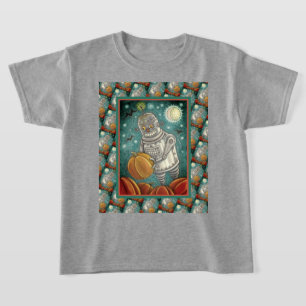ROBOT PICKING PUMPKINS , HALLOWEEN MECHANISCHEN MA T-Shirt