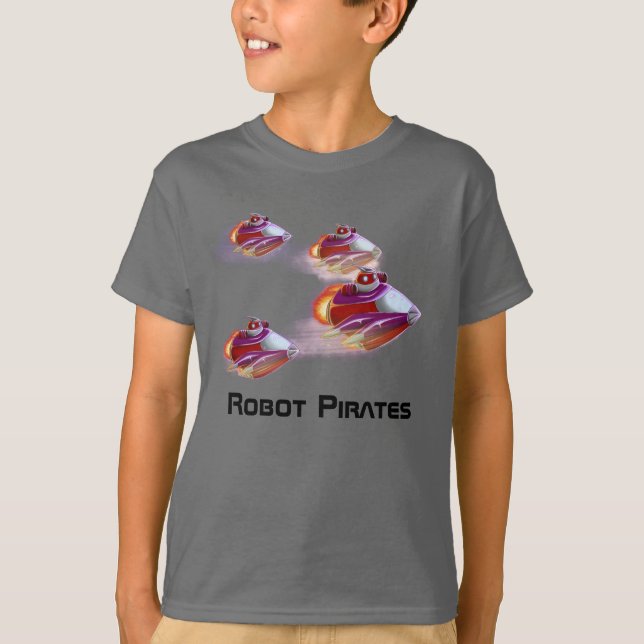 Robot Pirates T-Shirt (Vorderseite)