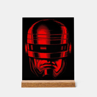 Robot Polizist Helmet Acrylschild