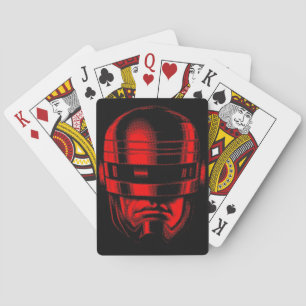 Robot Polizist Helmet Spielkarten