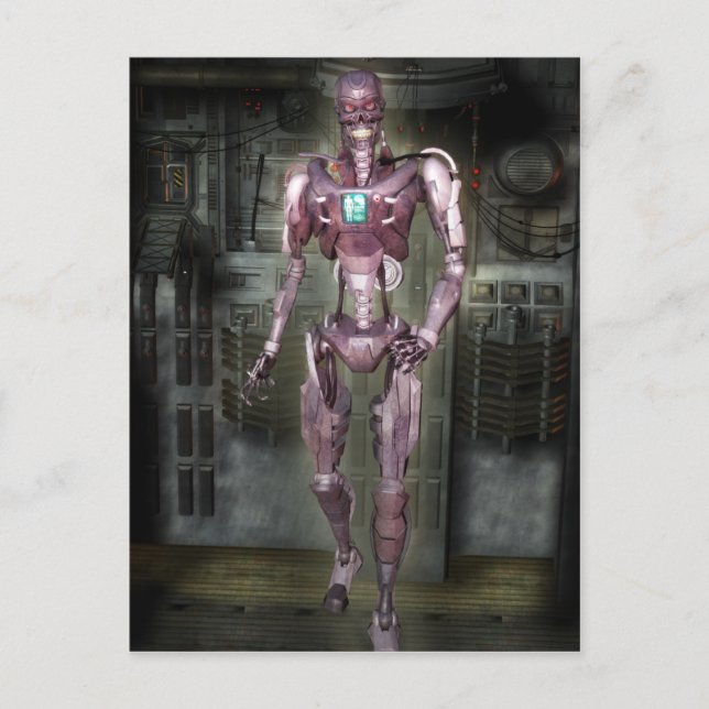 Robot Postcard Postkarte (Vorderseite)