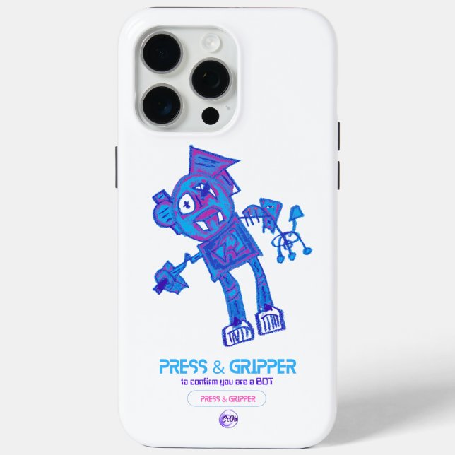 Robot Press & Gripper iPhone 15 Fall Case-Mate iPhone Hülle (Rückseite)